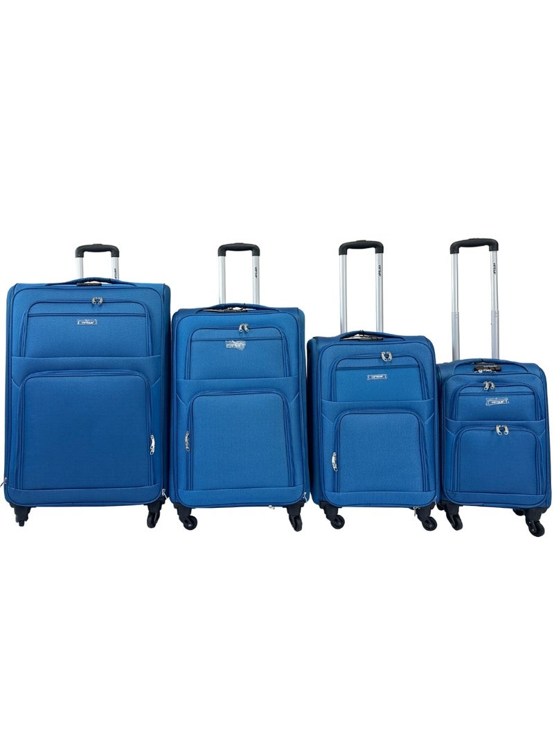 VIPTOUR 4PCS Fabric Luggage Set Durable Travel Suitcase with Spinner Wheels - Image 1