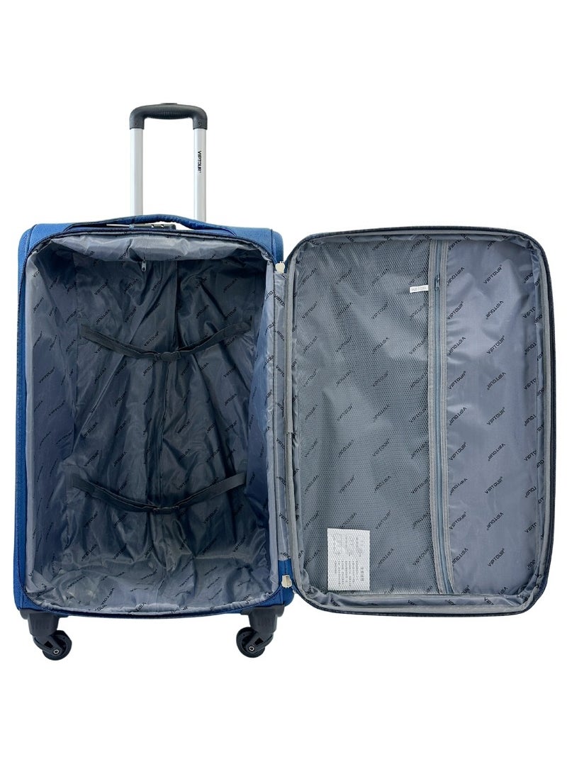 VIPTOUR 4PCS Fabric Luggage Set Durable Travel Suitcase with Spinner Wheels - Image 2