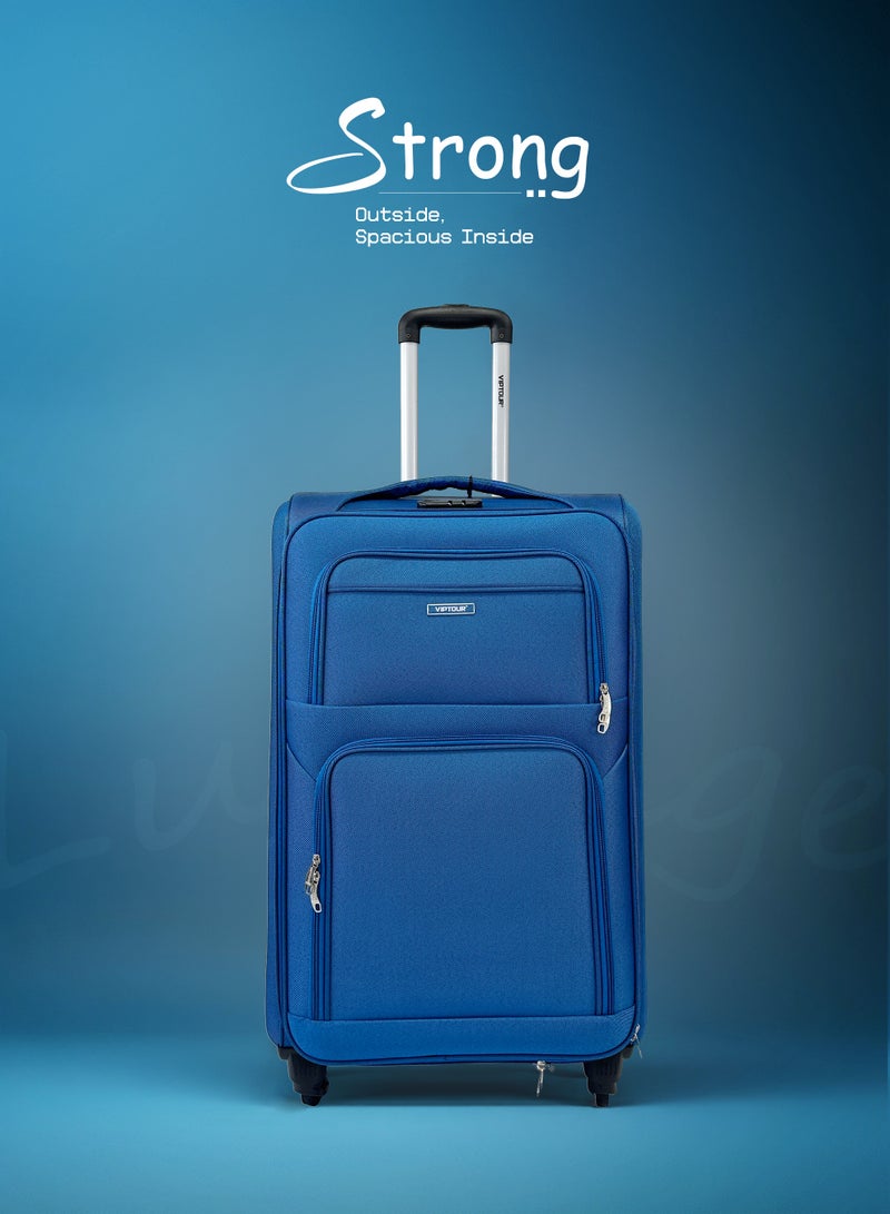 VIPTOUR 4PCS Fabric Luggage Set Durable Travel Suitcase with Spinner Wheels - Image 3