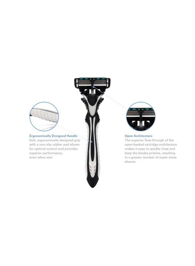 Dorco Pace 6 Six-Blade Disposable Men's Razor 2pack (6-Count)