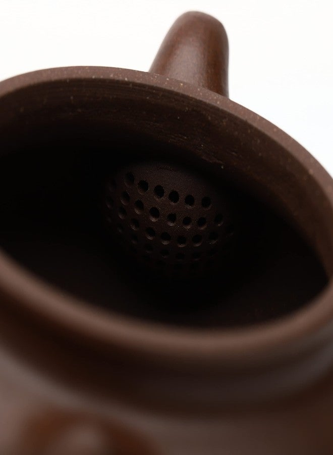 SILINE Zisha Tea Pot Set,Yixing Genuine Clay Teapot 7.2 Oz with 2 Cups,Beginner Brew Kongfu Tea Set -Fanggu,Purple Clay - Image 5