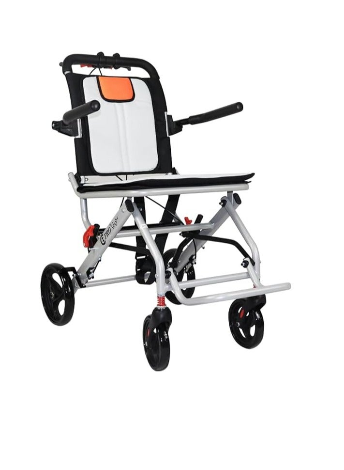 Cool Baby Thickened Aluminum Alloy Folding Wheelchair for Elderly & Disabled, Portable Lightweight Manual Wheelchair with Double Support Frame – Only 19lbs - Image 2