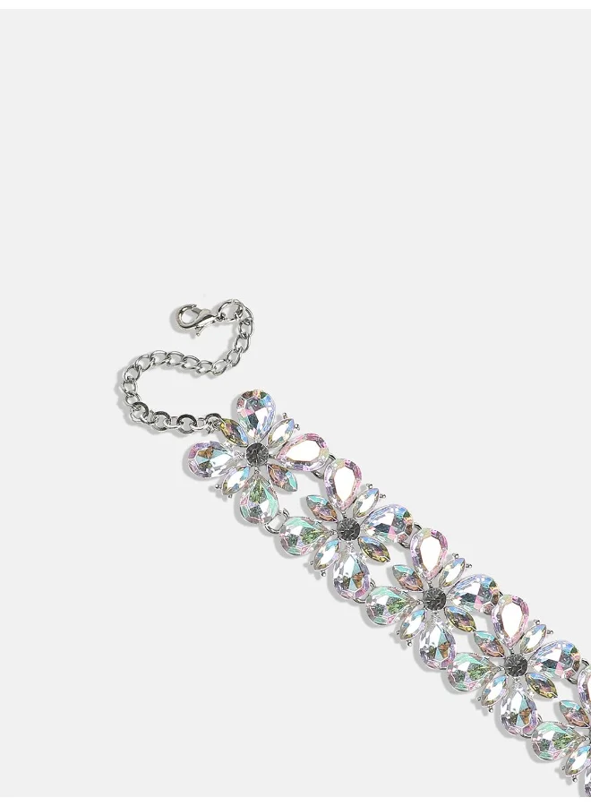 SOHI Crystal Choker Artificial Necklace Jewellery