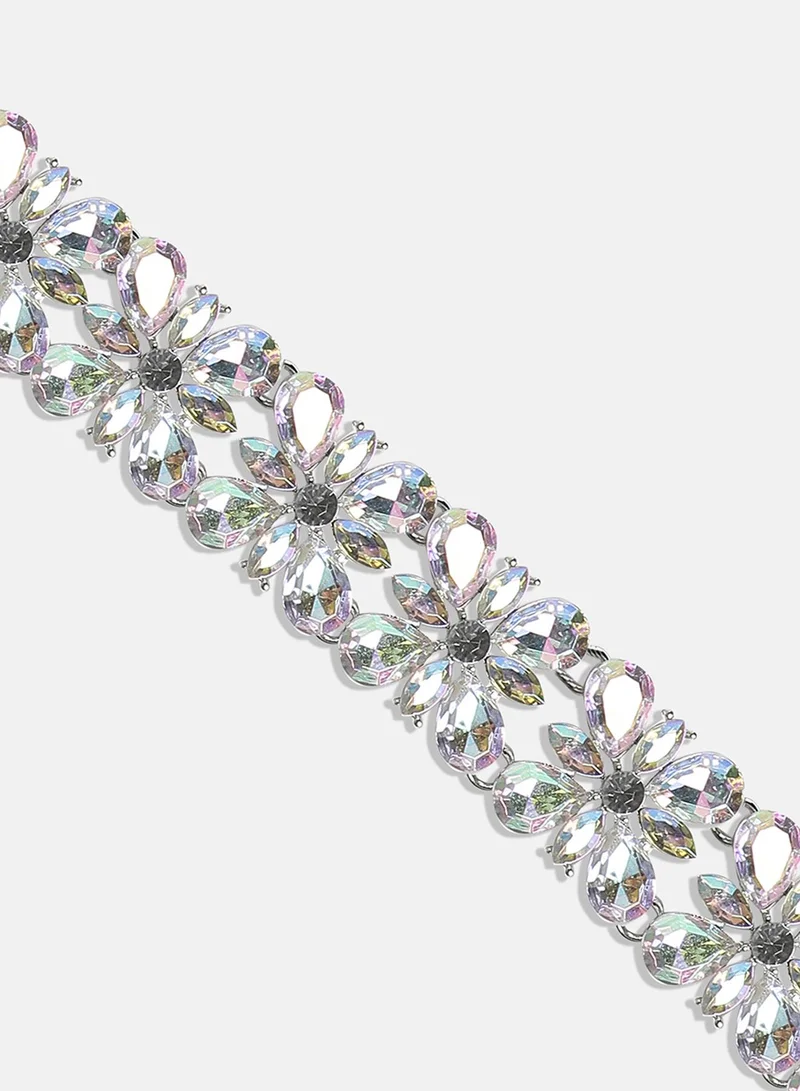 SOHI Crystal Choker Artificial Necklace Jewellery