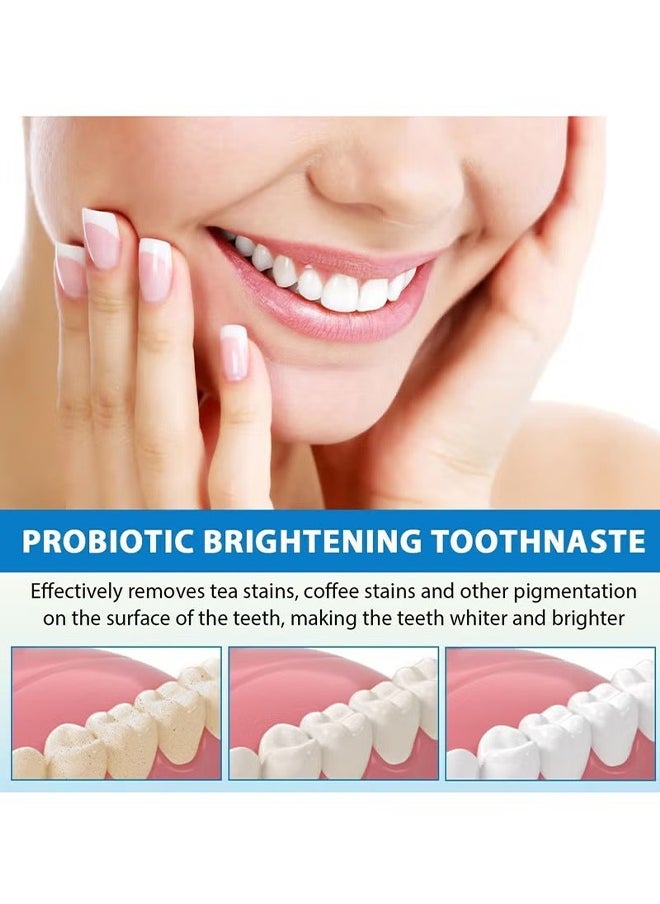 SP Sp-6 Ultra Whitening Toothpaste, Sp-6 Probiotics Whitening Toothpaste, MS DRWIKEY Probiotics Bright White Toothpaste, Msdrwikey Sp-6 Toothpaste Oral Health Management, Fresh Breath (Red)  - Image 4
