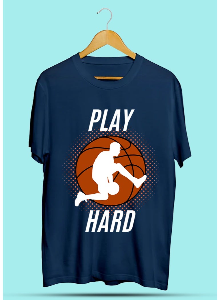 SHOP NEW ARRIVALS Basketball Play Hard T-Shirt – Motivational Basketball Graphic Tee | Sports Gift for Players, Athletes & Basketball Fans - Image 1