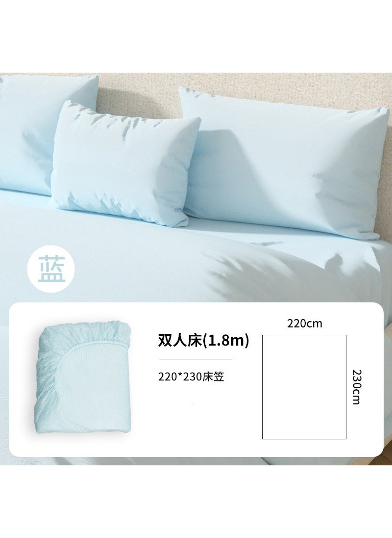 Disposable Bedding Set for Travel and Hotels [blue] double fitted sheet independent bag
