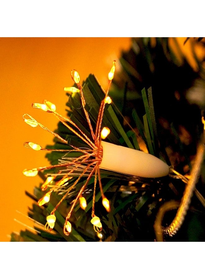 MIRADH Starbursts Light, 12 Bright Starbursts Design 10Ft Light with USB Operated Waterproof for Diwali, Home Decoration, Birthday, Christmas Tree, New Year, Bedroom Fairy Light (Warm-White) - Image 5
