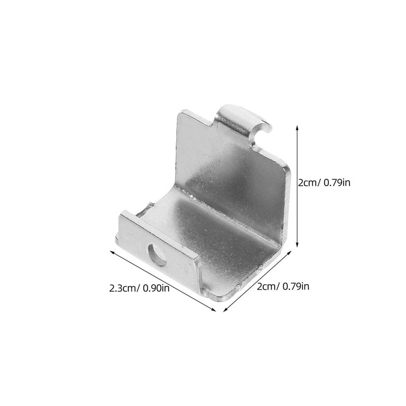 10 Stainless Steel Refrigerator Freezer Shelf Support Clips Brackets Hardware - Image 3