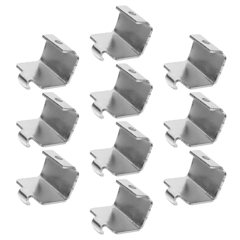 10 Stainless Steel Refrigerator Freezer Shelf Support Clips Brackets Hardware - Image 2