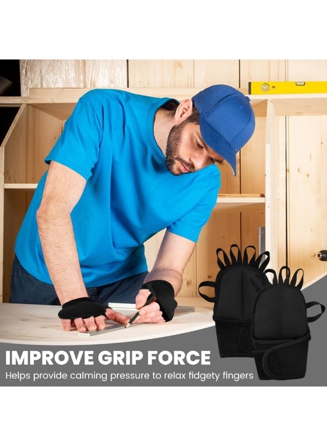 OSHIMA 2 Pack Weighted Gloves for Tremors, Gadgets for Parkinson's Patients, Hand Weight Tremors Wrist Mobility, Writing Stability & Strengthening, Adjustable Hand Grip Strength Trainer - Image 5