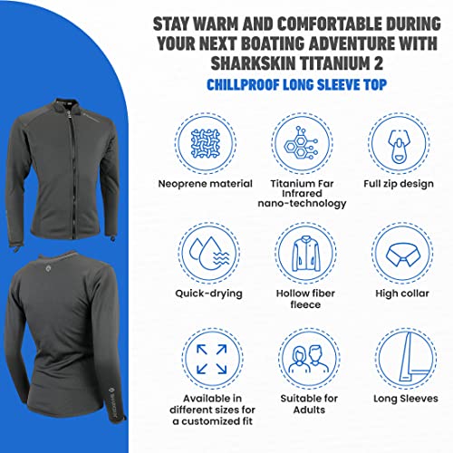 Sharkskin Titanium 2 Chillproof Long Sleeve Full Zip (Male), 5X-Large - Image 3