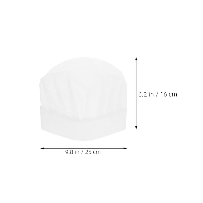30pcs Kids Chef Hat: Kids Reusable Chef Hat - One-Time Use Kitchen Cap - Cooking Cap For Cooking Baking And Party Favors - Image 3