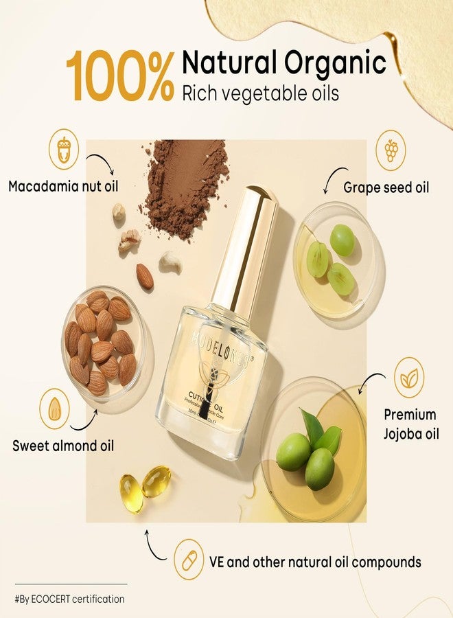 modelones 3 Pcs Gel Top Coat & Base with Cuticle Oil Set,10 ml Cuticle Protectors Set Gel Nail Polish No Wipe Base Gloss Top Coat & Nail Oil - Image 3