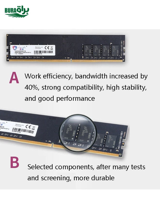 BURAQ JingHai DDR4 4G Low Pressure Version 1.2V Desktop RAM(2400MHz)  - Image 4