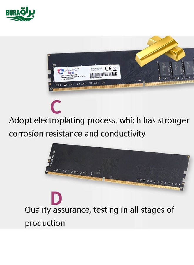 BURAQ JingHai DDR4 4G Low Pressure Version 1.2V Desktop RAM(2400MHz)  - Image 5