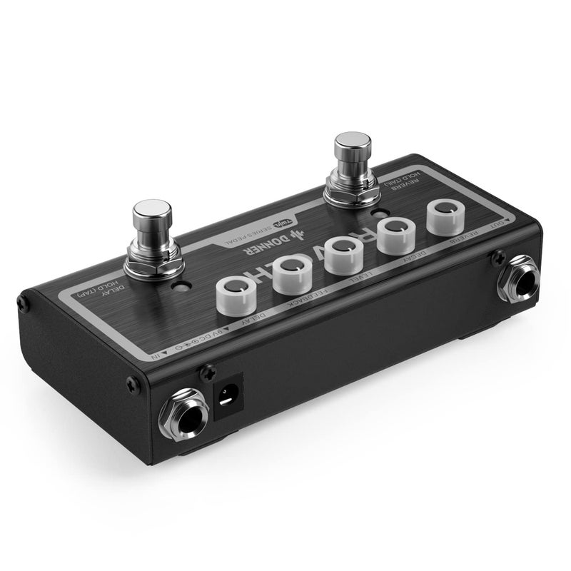 Donner Reverb Delay Pedal 2 in 1 Effects for Electric Guitar, Pedalboards, Revecho Pedal, 2 Modes with Tap Tempo Delay Guitar Effect Pedal - Image 3