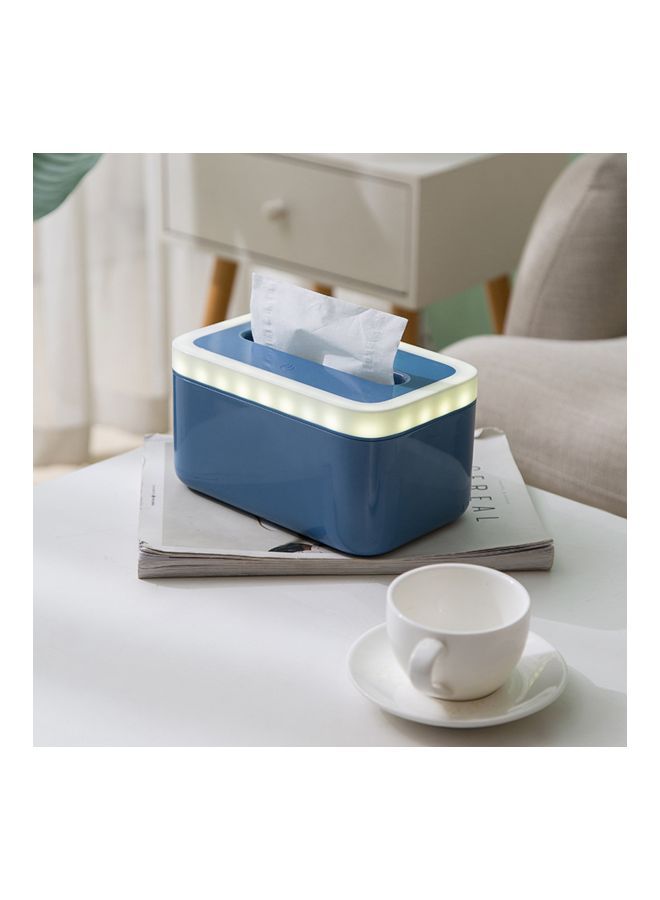 نيبمينينت موزع مناديل ورقية قابل لإعادة الشحن أزرق/ أبيض 20x11x12.3سنتيمتر - Image 2