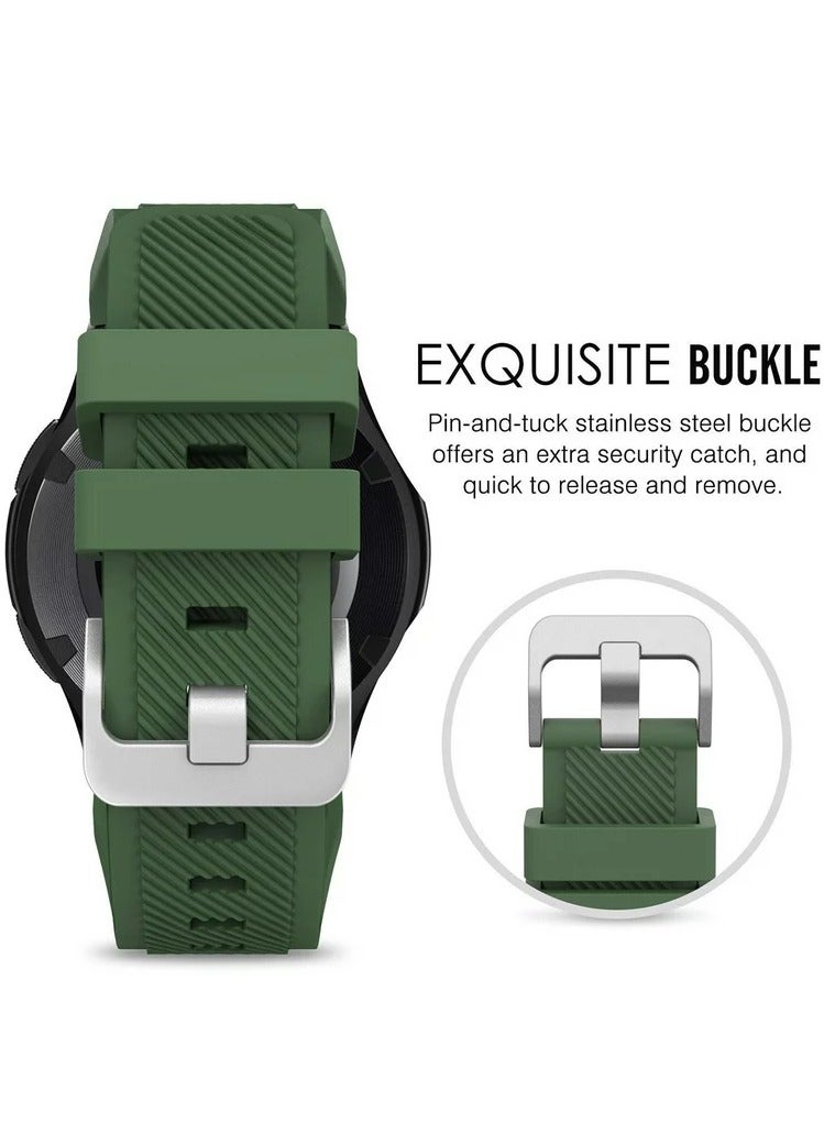 Silicone Replacement Sports  Strap Band For Samsung Gear S3 Classic Green - Image 3