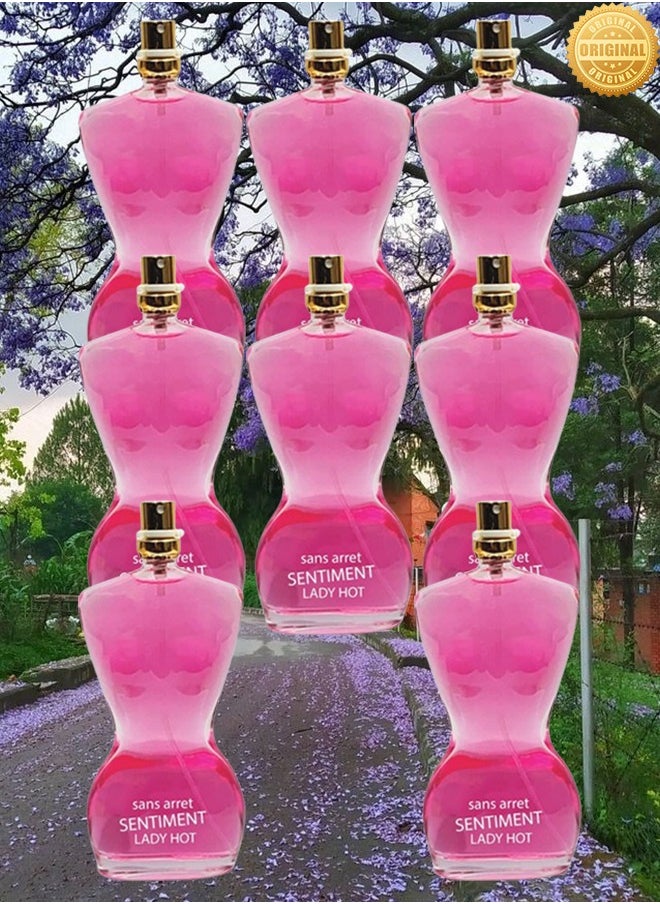 LADY BELLA 8 Pieces Sans Arret Sentiment Lady Hot Perfume EDP 100ml  - Image 1