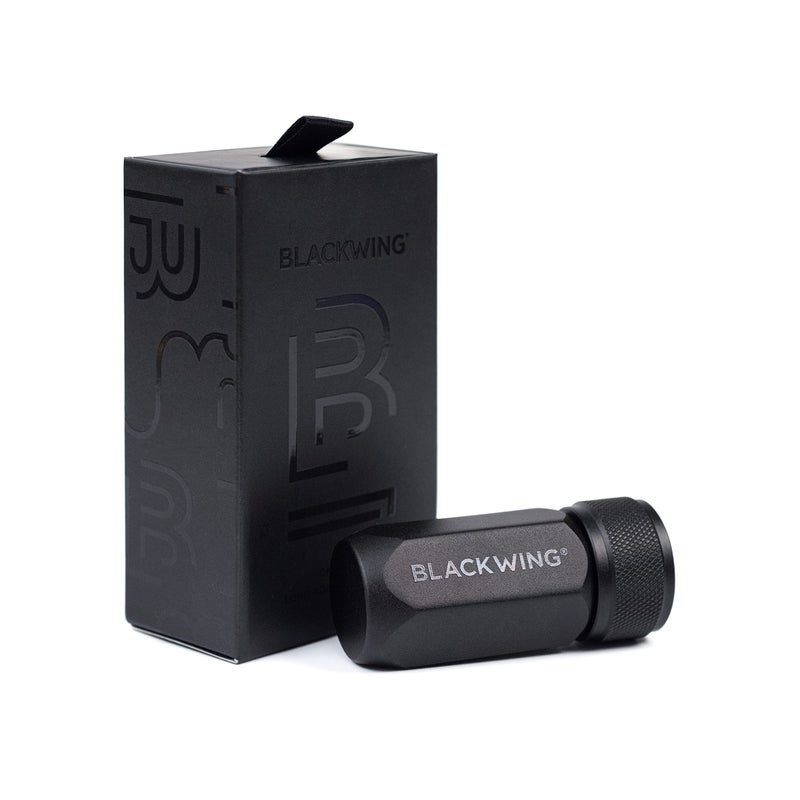 Blackwing One-Step Long Point Sharpener, German Steel Blade, Machined Aluminum, Compact Design, Black - Image 1