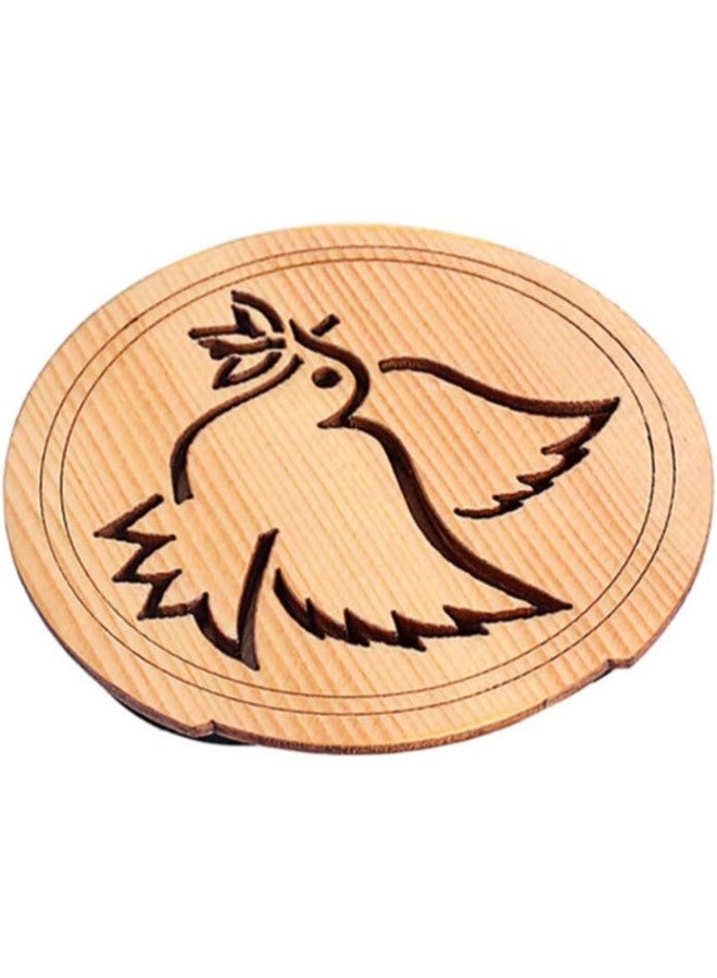 klarako Guitar Sound Hole Cover Maple Wood Guitar Feedback Buffer Cover Pickup Sound Hole Block For 40 41 V11 Eq Acoustic Folk Guitars (Bird) - Image 4