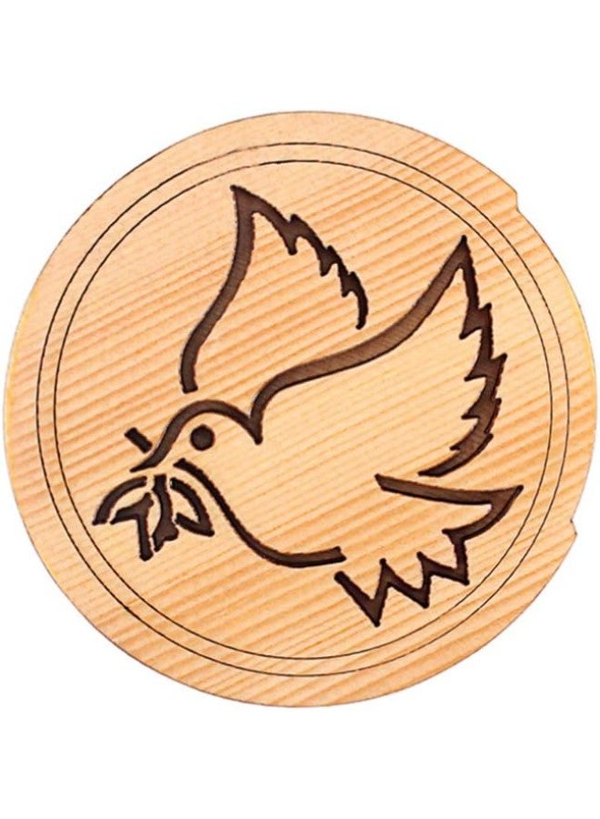 klarako Guitar Sound Hole Cover Maple Wood Guitar Feedback Buffer Cover Pickup Sound Hole Block For 40 41 V11 Eq Acoustic Folk Guitars (Bird) - Image 1