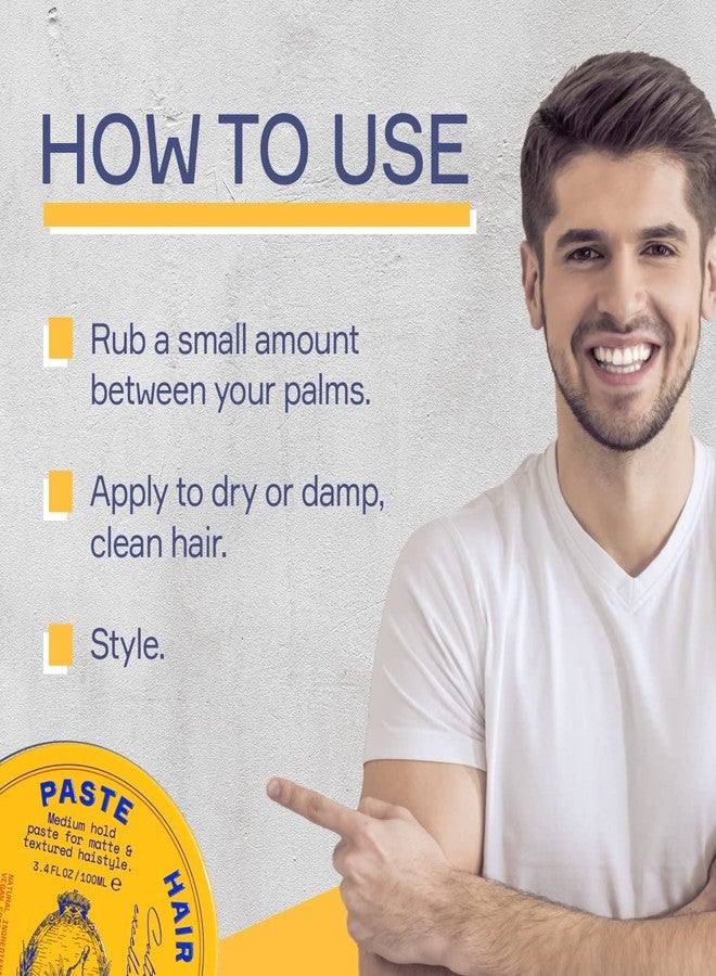 SEVEN POTIONS Hair Styling Paste for Men 3.4FL OZ - Medium, Flexible Hold Putty - Matte Hair Wax with Textured Finish - Easy Application - Natural, Vegan, Cruelty-Free - Image 5