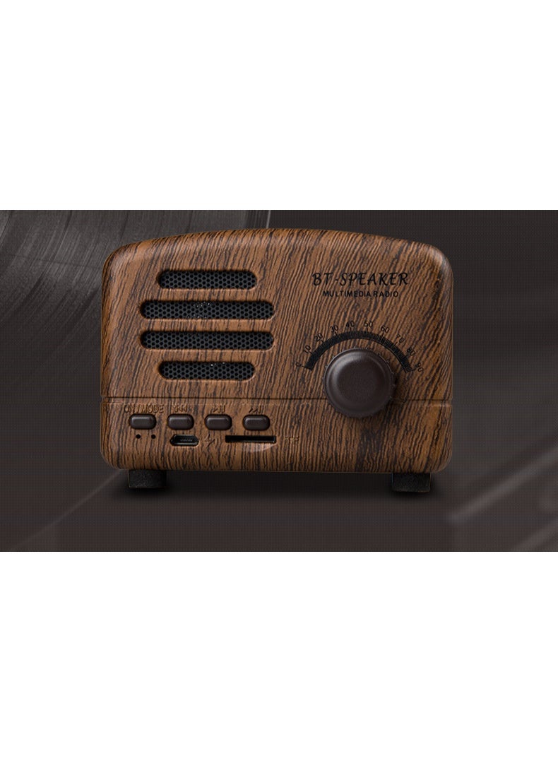 Bluetooth portable radio - a rechargeable FM radio with a speaker and TF card interface - suitable for home, outdoor and travel use as a wireless radio - Image 4