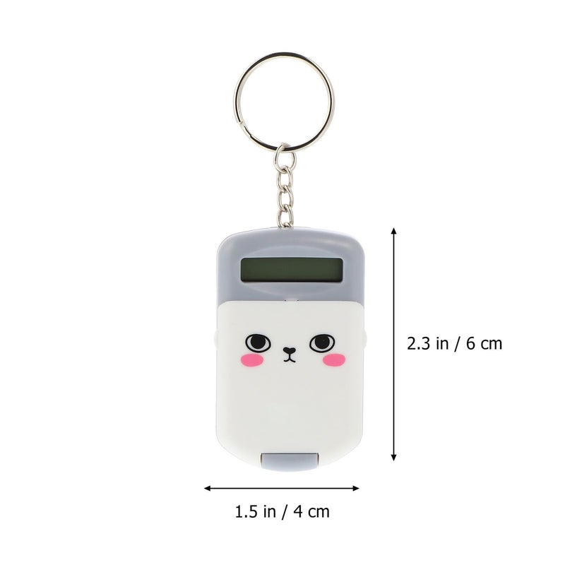 Mini 2 قطعة آلة حاسبة محمولة من البلاستيك مع شاشة LCD للطلاب، زر ضغط سريع للحساب - Image 3