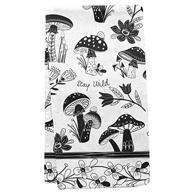 Karma Boho Tea Towels - Mushroom - Image 1
