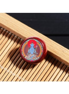 Generic Handcrafted Cinnabar Amulet Pendant Buming Buddha Void Hidden Bodhisattva 