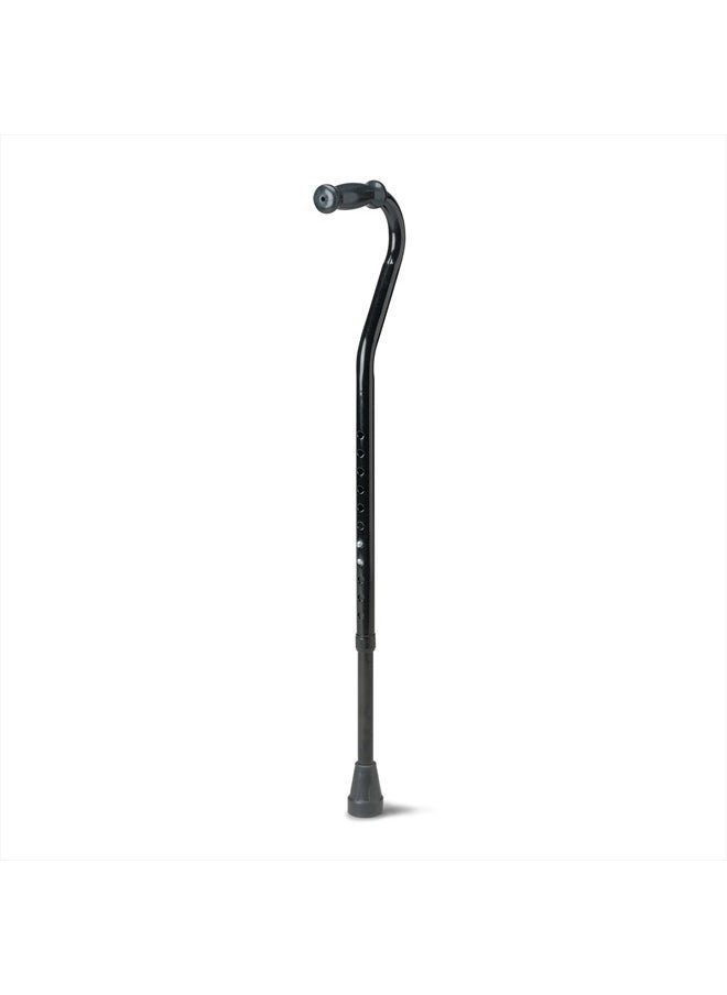 Medline Bariatric Offset Walking Cane for Seniors & Adults is Portable and Lightweight for Balance, Knee Injuries, Mobility & Leg Surgery Recovery  - Image 1