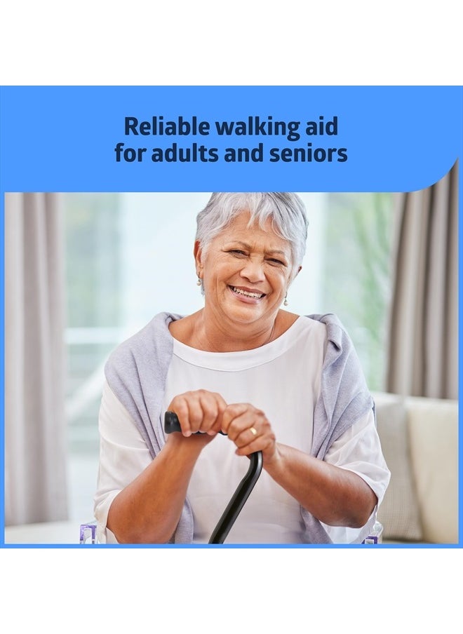 Medline Bariatric Offset Walking Cane for Seniors & Adults is Portable and Lightweight for Balance, Knee Injuries, Mobility & Leg Surgery Recovery  - Image 4