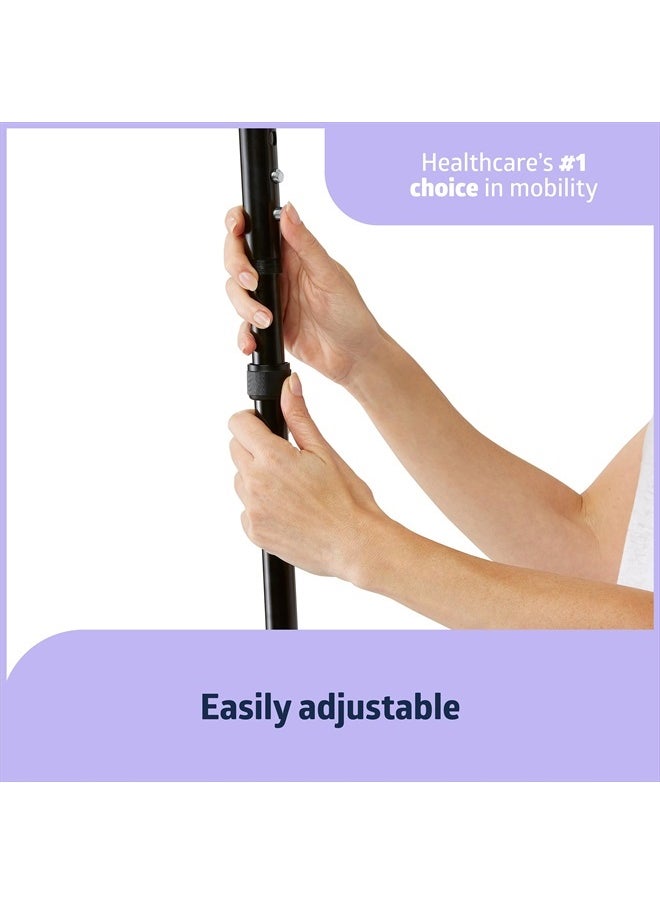 Medline Bariatric Offset Walking Cane for Seniors & Adults is Portable and Lightweight for Balance, Knee Injuries, Mobility & Leg Surgery Recovery  - Image 3