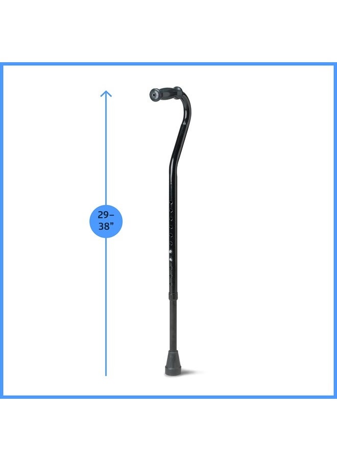 Medline Bariatric Offset Walking Cane for Seniors & Adults is Portable and Lightweight for Balance, Knee Injuries, Mobility & Leg Surgery Recovery  - Image 2