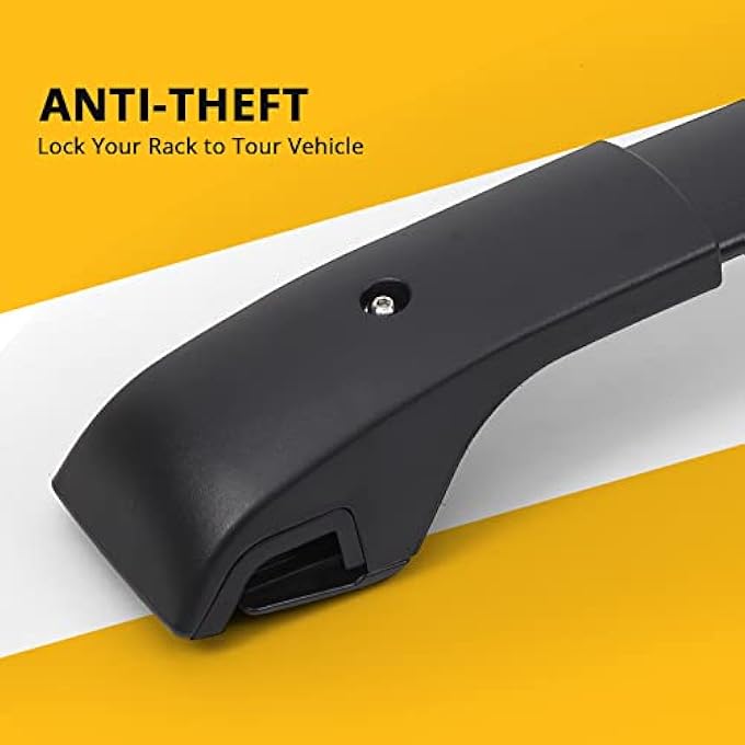 rayihni Car Roof Rack Cross Bars, Roof Bars for 2015-2022 Jeep Renegade with Grooved Side Rails, Aluminum Cross Bar Replacement for Rooftop Cargo Carrier Bag Kayak Bike Snowboard - Image 3