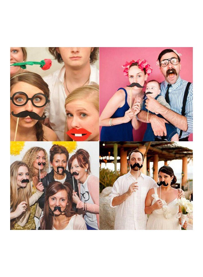 NIBEMINENT Funny Ramadan Eid Mubarak Photo Booth Props Kit - Image 3