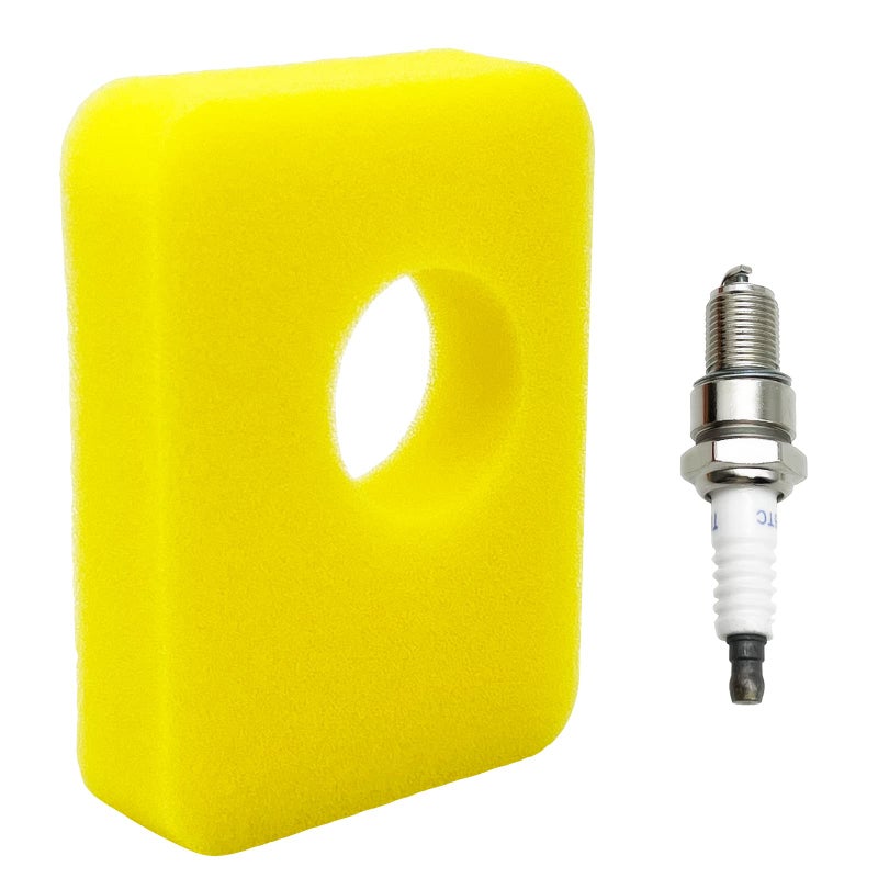 RayTour Air Cleaner Replacement Foam Filter 799579 fit for B.S. Engine Air Filters Spark Plug compatible with Briggs and Stratton Lawn Mower - Image 1