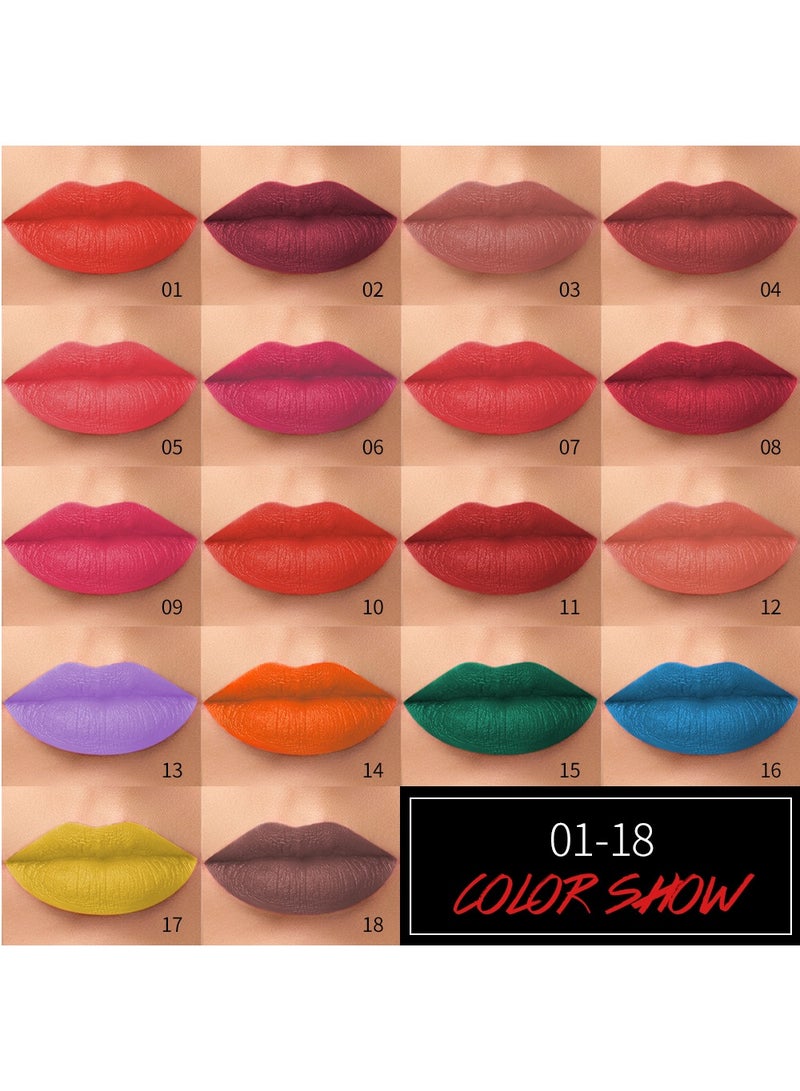 Vibely 16 Fashion Color 11 Vibely Velvet Matte Lipstick: Rich, Bold Color with a Soft Matte Finish Waterproof, Long-Lasting & Flawless Velvet Lips #8 - Image 3