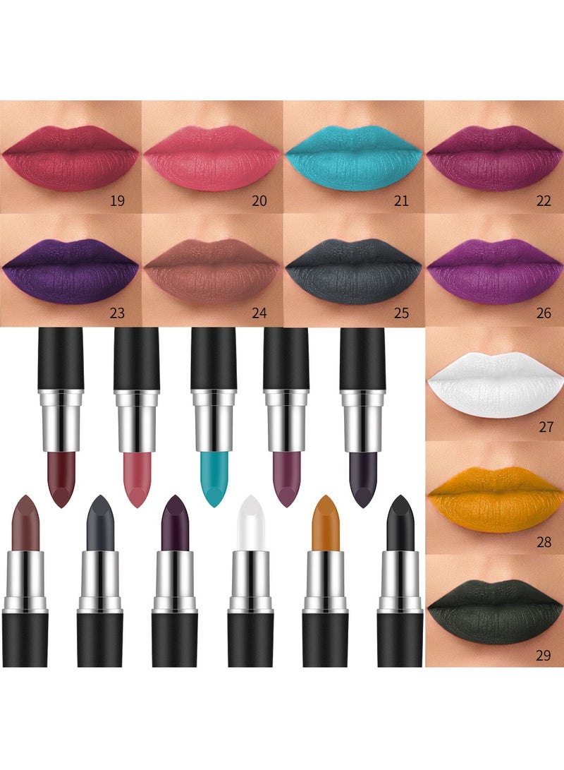 Vibely 16 Fashion Color 11 Vibely Velvet Matte Lipstick: Rich, Bold Color with a Soft Matte Finish Waterproof, Long-Lasting & Flawless Velvet Lips #8 - Image 4