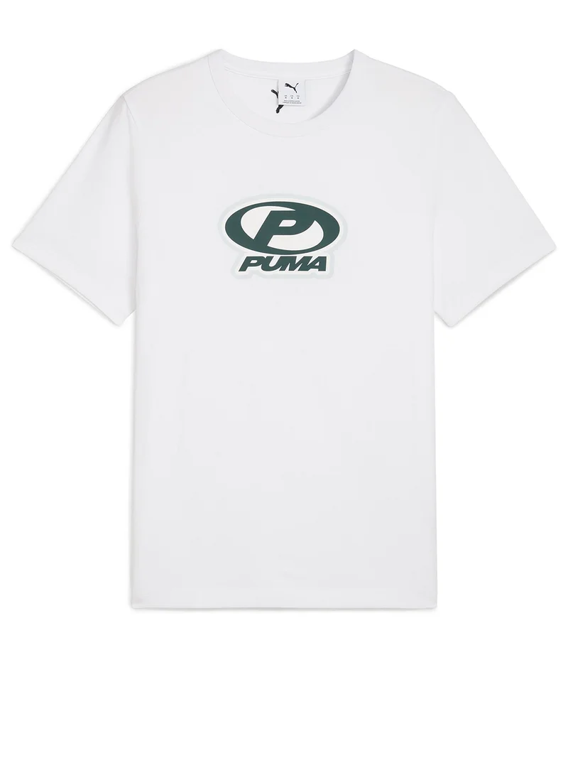 بوما تيشيرت مريح بطبعة أرشيف المستقبل