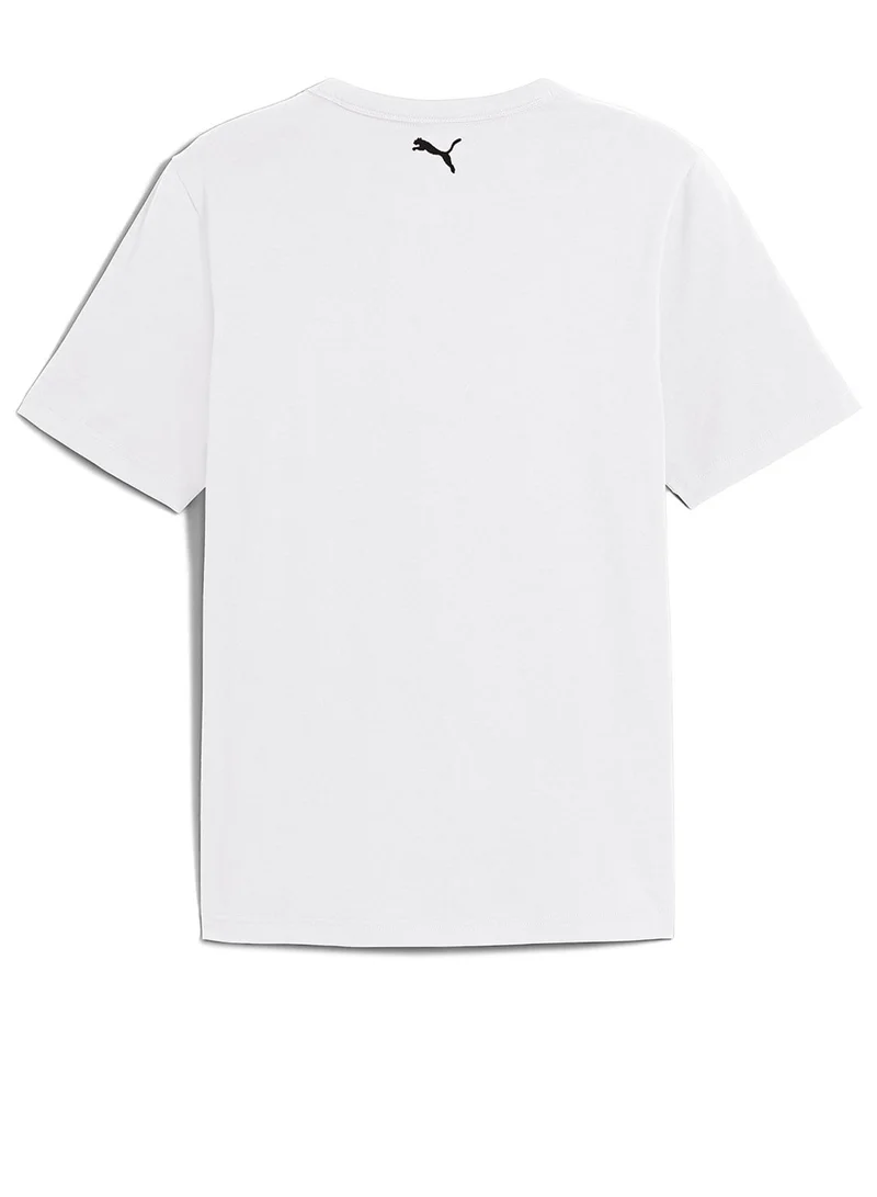 بوما تيشيرت مريح بطبعة أرشيف المستقبل