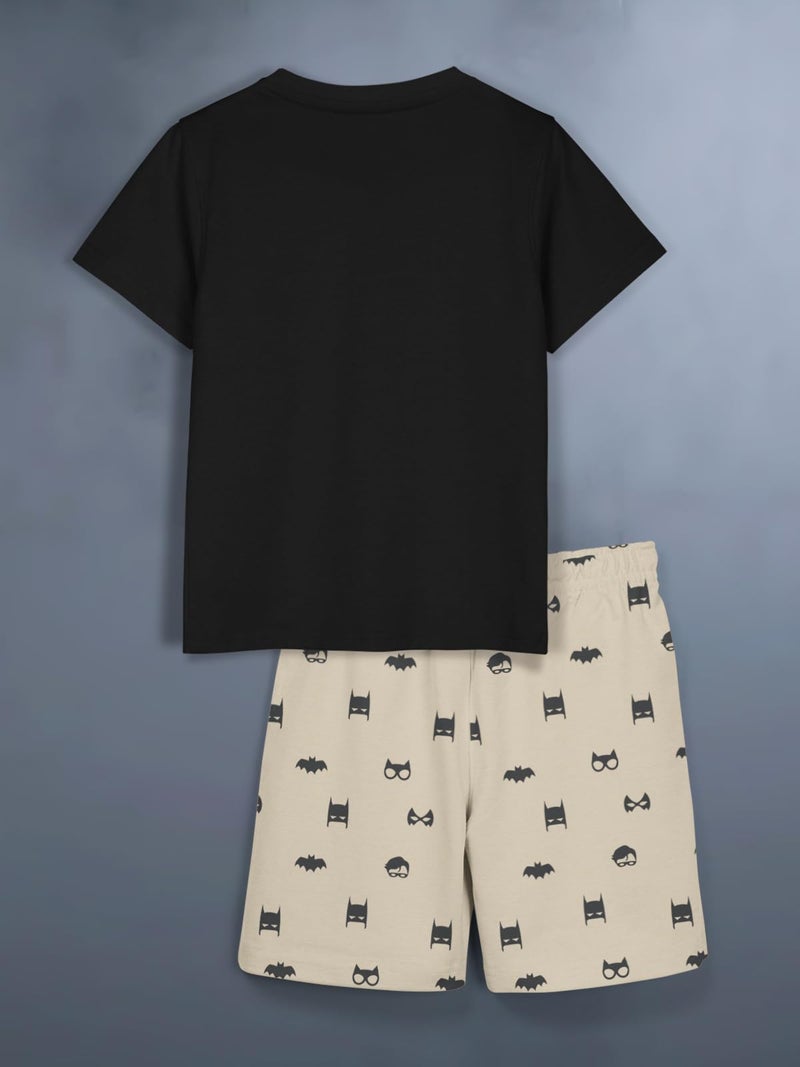 HELLCAT Boys Dress Clothing Set Combo with Tshirts & Shorts - Pack 2 Black/Black 9-10 Years - Image 4