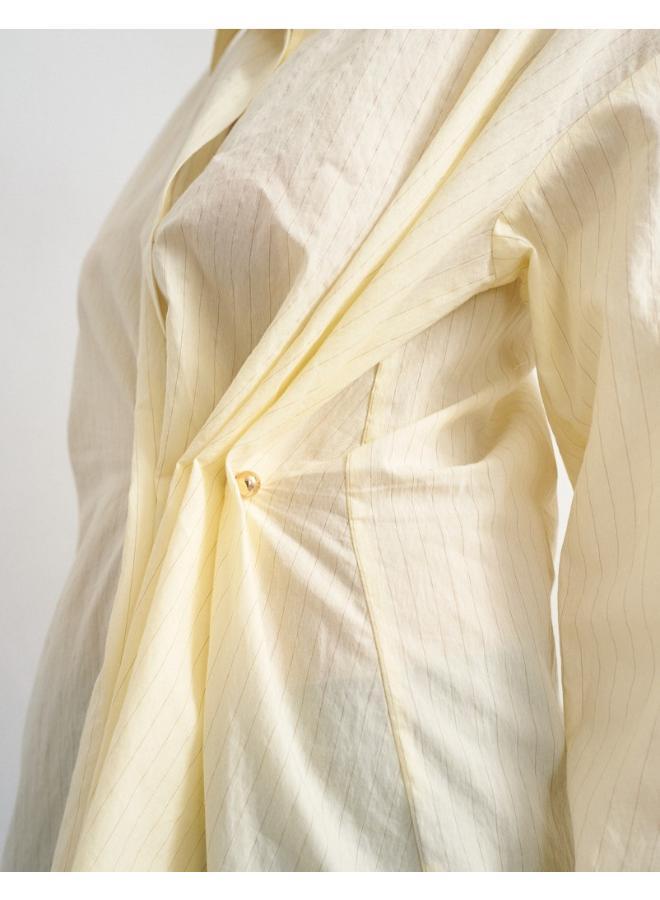 TOPSHOP Long Sleeve Cinched Woven Shirt - Image 3
