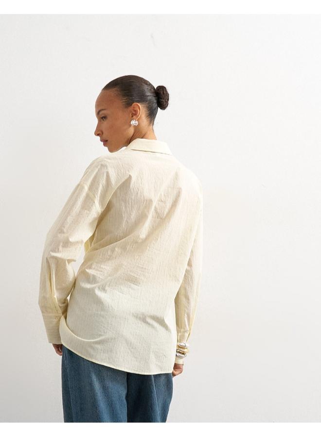 TOPSHOP Long Sleeve Cinched Woven Shirt - Image 2