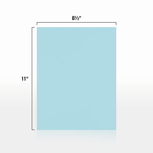 LUXPaper 8.5" x 11" Paper | Letter Size | Pastel Blue | 60lb. Text | 50 Qty - Image 3