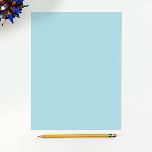 LUXPaper 8.5" x 11" Paper | Letter Size | Pastel Blue | 60lb. Text | 50 Qty - Image 2