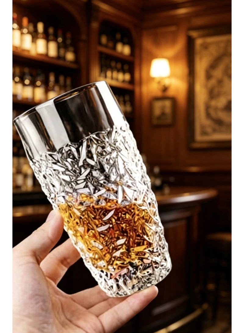 Glass Cup 360ml | Arabic Coffee Cup, Arabic Tea Cup |Crystal Heat-Resistant Transparent Water Cup, Ideal for Home, Office & Daily Use - Image 4