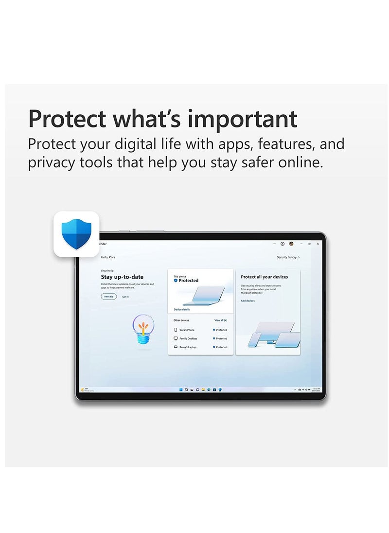 Microsoft - Microsoft 365 Personal Office  1 user 1 year subscription PC  Mac  Tablet and Phone multilingual Retail Box - Image 1